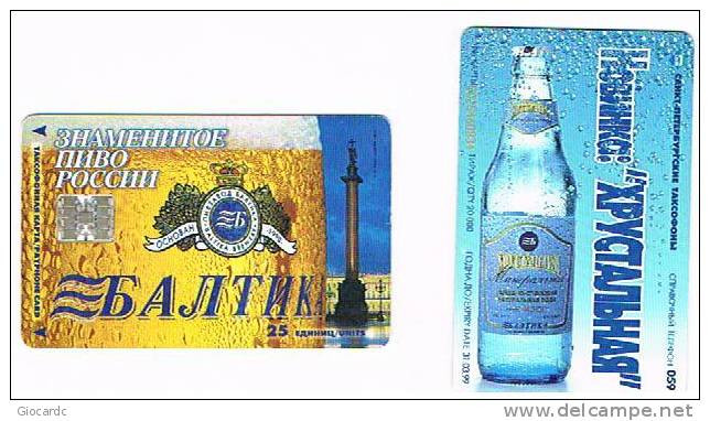 RUSSIA  - ST. PETERSBURG - SPT - BALTIKA "CRYSTAL" 25 UNITS  EXP. 31.03.99  - (USED) - RIF. 7230 - Alimentación