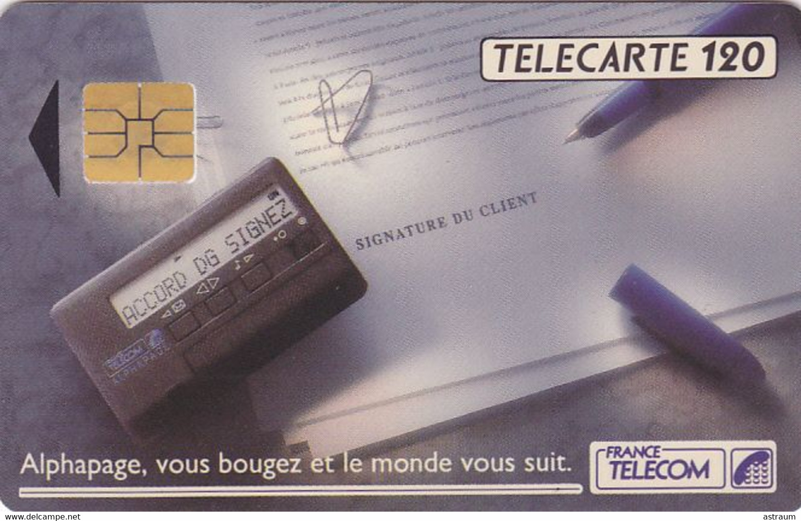 Telecarte Variété - F 256 - Alphapage , France Telecom - ( Oreilles De Mickey Sur Le 0 ) - Varietà