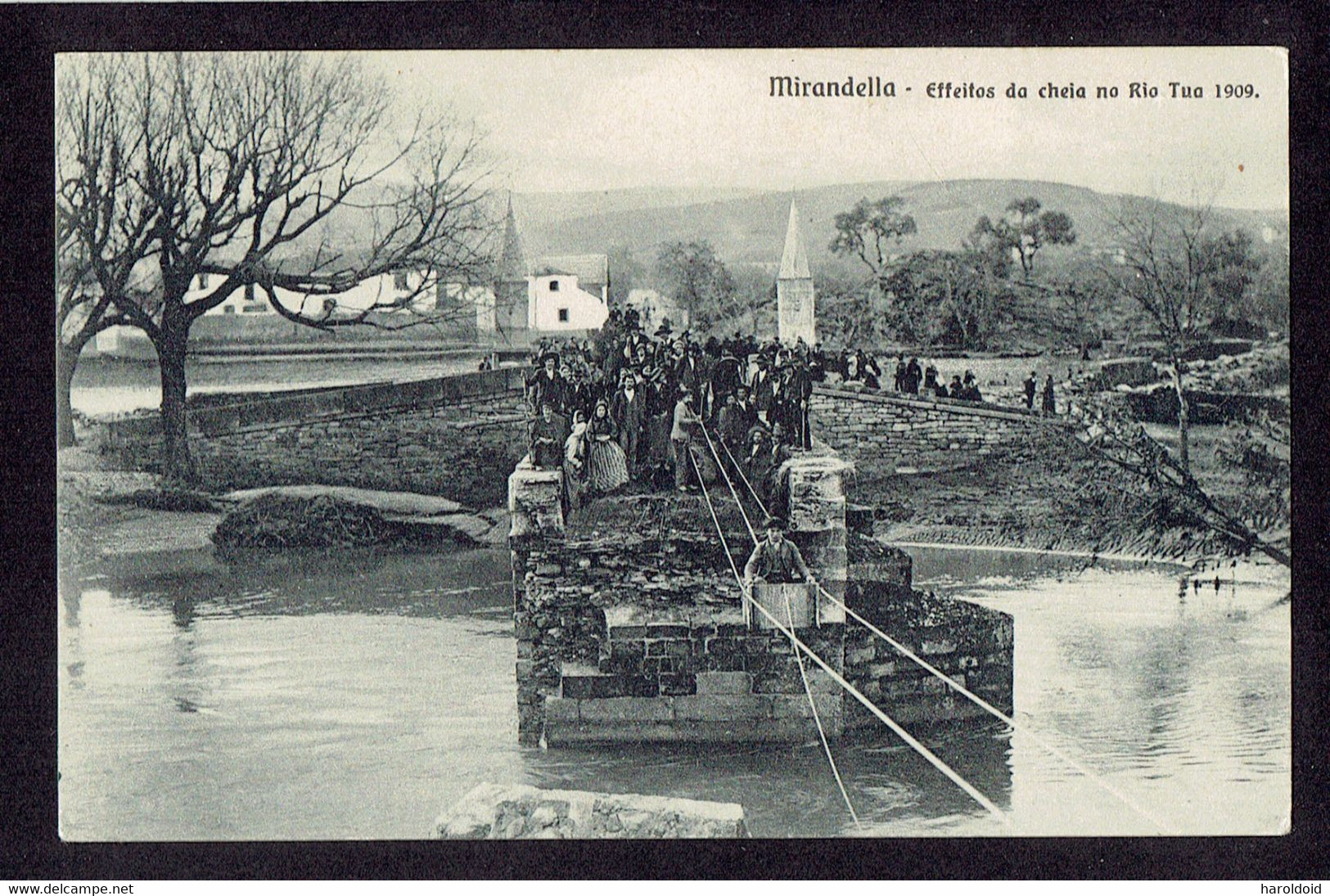 PORTUGAL - MIRANDELLA - EFFEITOS DO CHEIA NO RIO TUA 1909 - TTB - Bragança