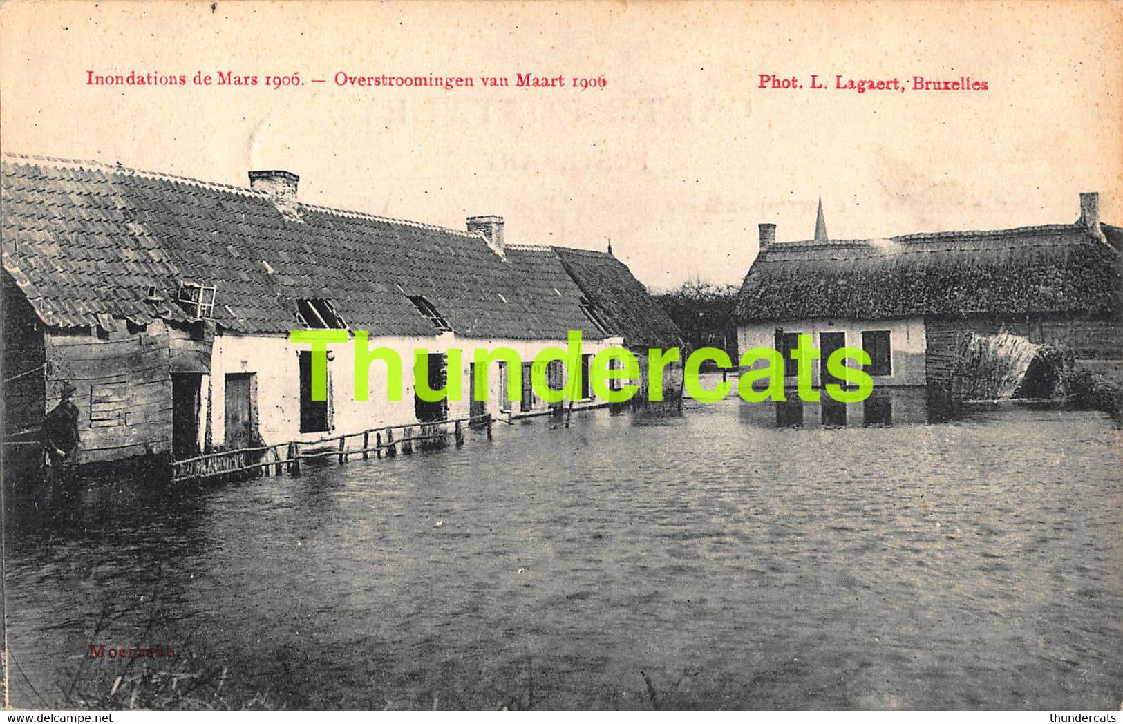 CPA MOERZEKE HAMME INONDATIONS DE MARS 1906 OVERSTROOMINGEN VAN MAART 1906 - Hamme