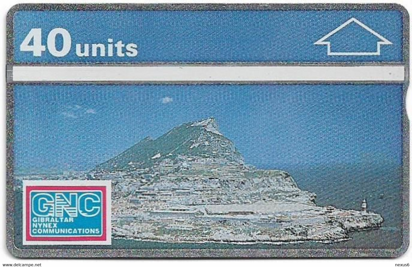 Gibraltar - GNC - L&G - Views Of Gibraltar 1 - Southern Aerial View - 101K - 01.1991, 40Units, 5.000ex, Mint - Gibilterra