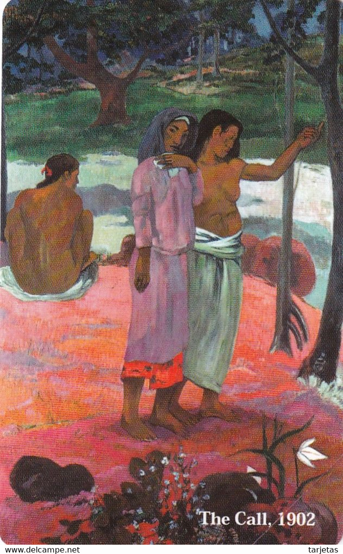 TARJETA DE ITALIA DE UNA PINTURA DE GAUGUIN - THE CALL DE TIRADA 25000 (NUEVA-MINT) - Públicas Temáticas