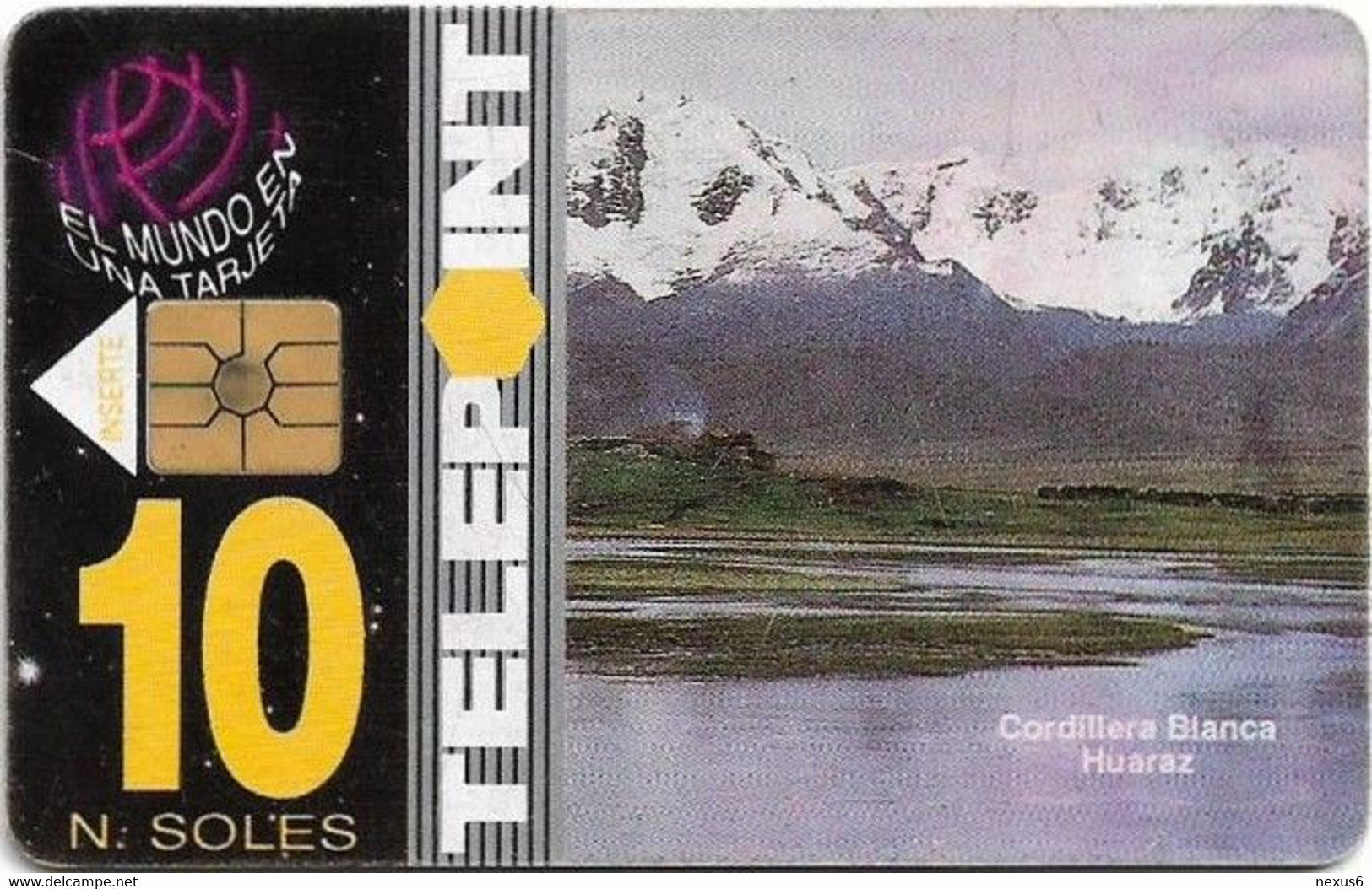 Peru - Telepoint - Cordillera Blanca Huaraz, 10Sol, Used - Peru