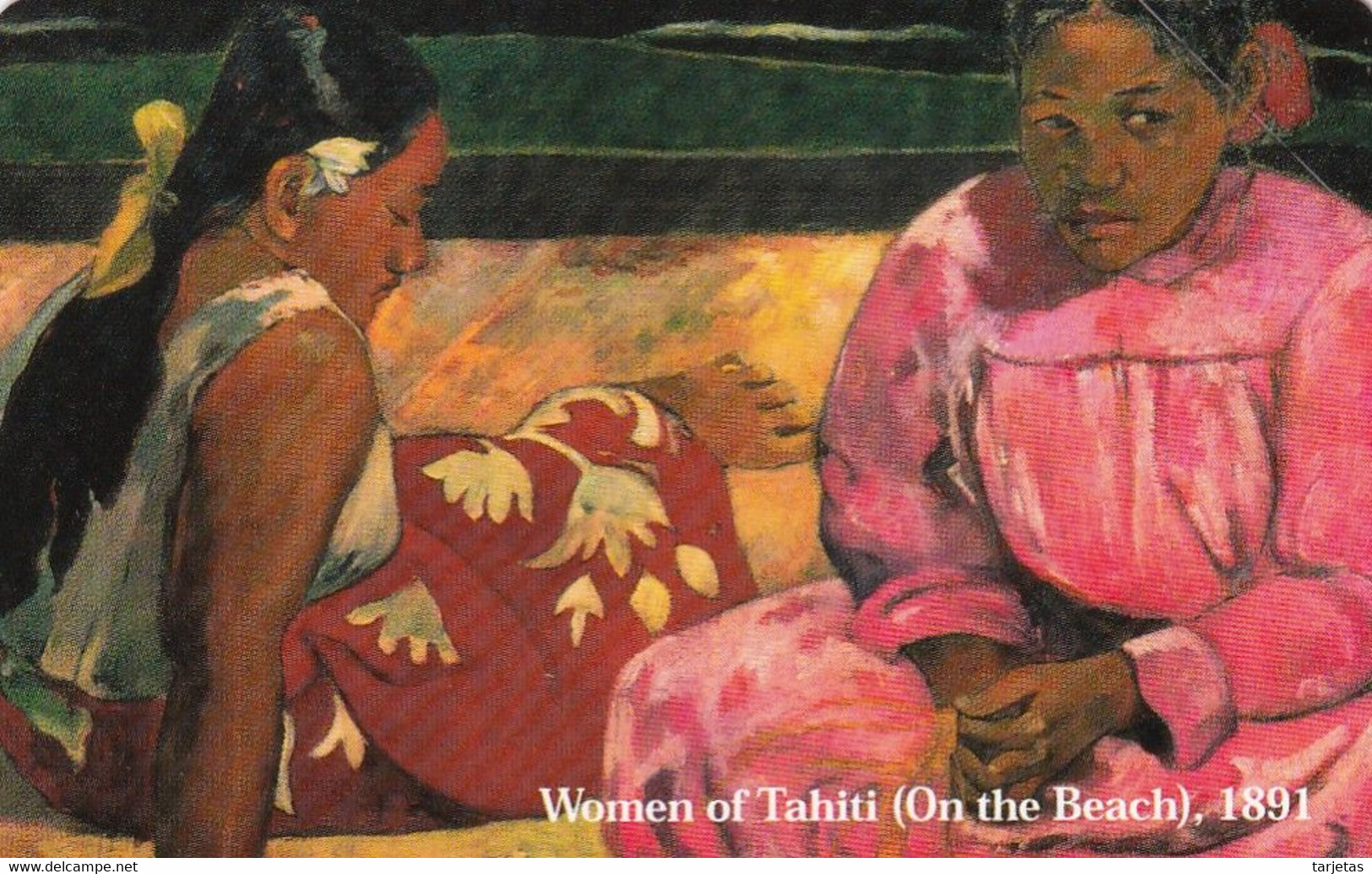 TARJETA DE ITALIA DE UNA PINTURA DE GAUGUIN - WOMEN OF TAHITI DE TIRADA 25000 (NUEVA-MINT) - Publieke Thema