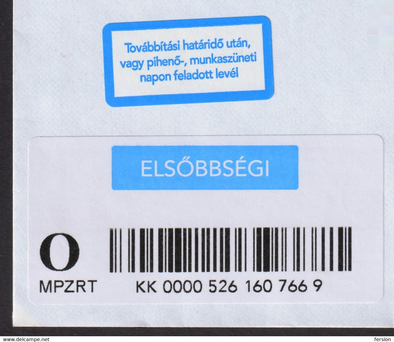 Electric Tricycle Kyburz Forwarded Letter Cover Delayed Delivery 2021 Hungary PRIORITY Label Vignette Szepetnek Postmark - Storia Postale