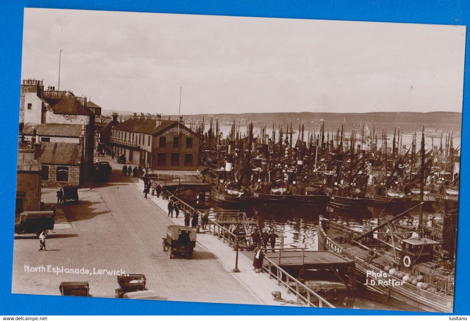 Shetland LERWICK North Esplanade, UK United Kingdom, Real Photo Postcard - Shetland