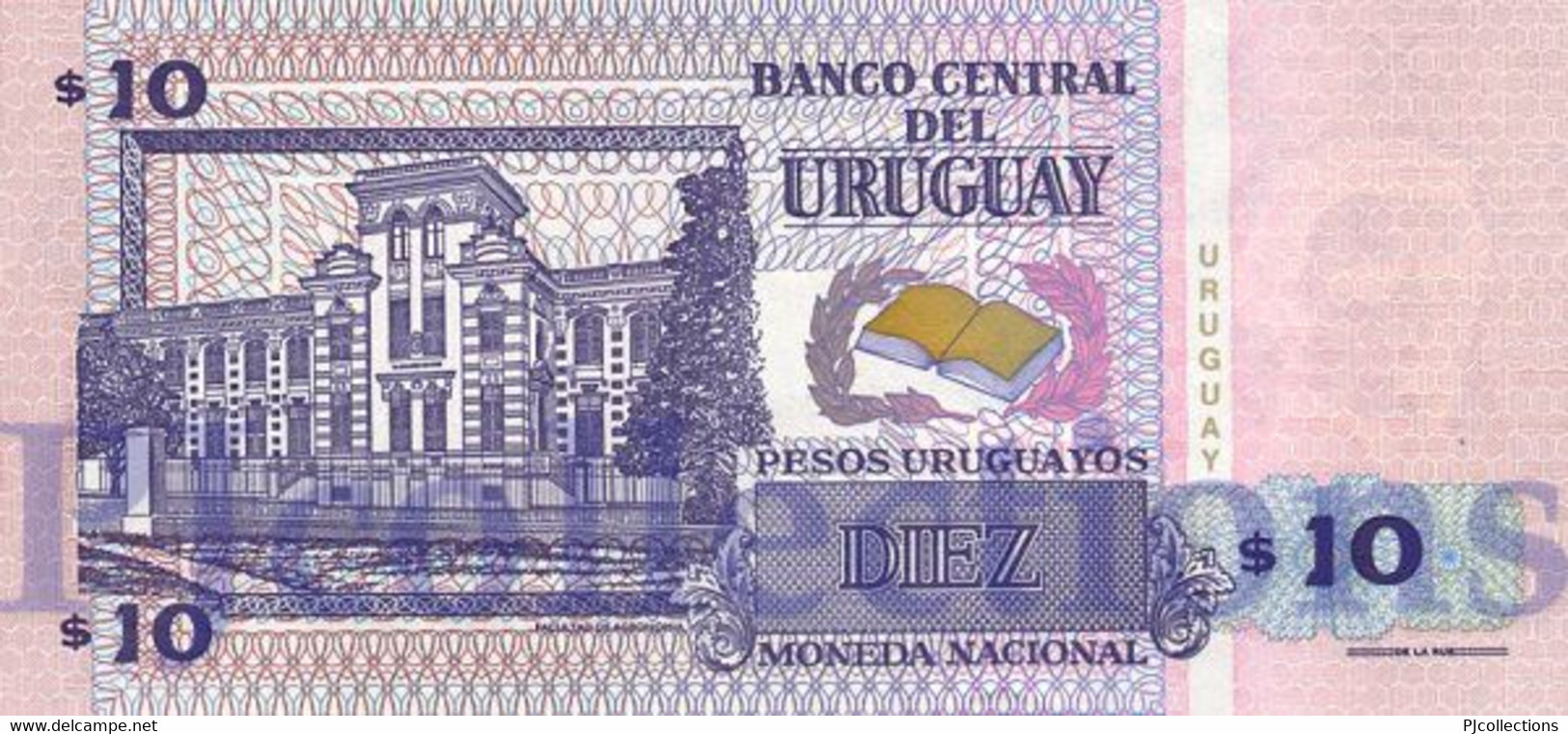 URUGUAY 10 PESOS URUGUAYOS 1998 PICK 81a UNC - Uruguay