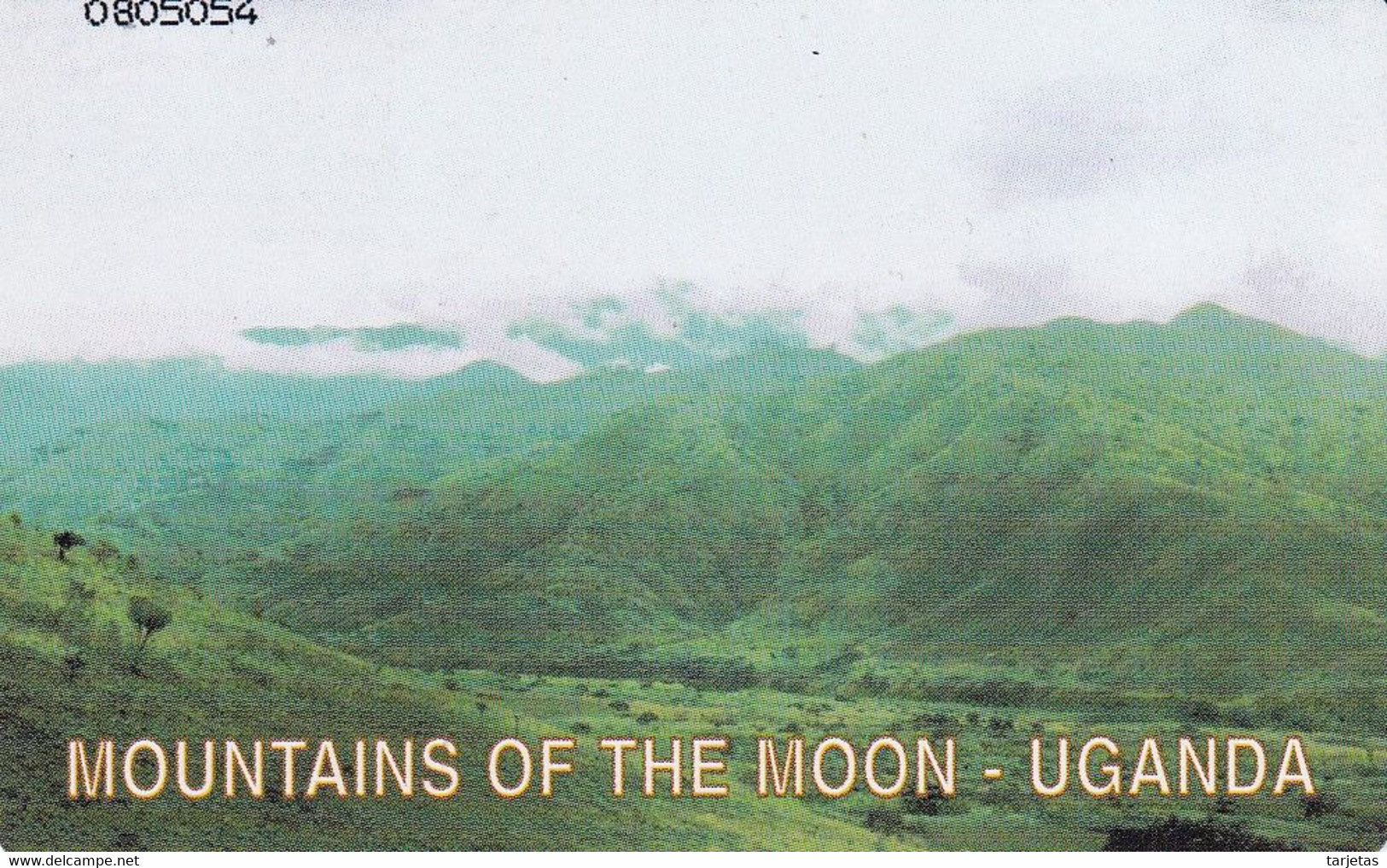 TARJETA DE UGANDA DE MOUNTAINS OF THE MOON - Uganda