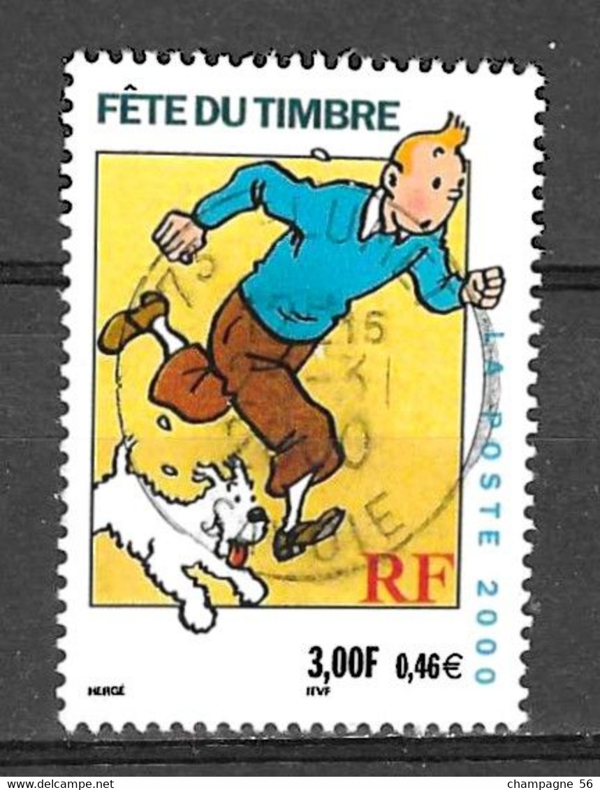 FRANCE 2000 N° 3303a 13 1/2 X 13  OBLITERE 25.31.2000 / COULEUR NUANCE ET DEPLACER / LAMPE U.V. / SCANNE 3 PAS A VENDRE - Oblitérés