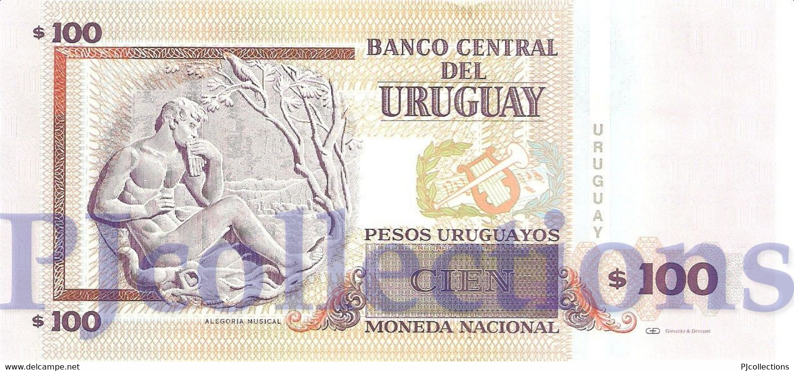 URUGUAY 100 PESOS URUGUAYOS 2006 PICK 85A UNC - Uruguay