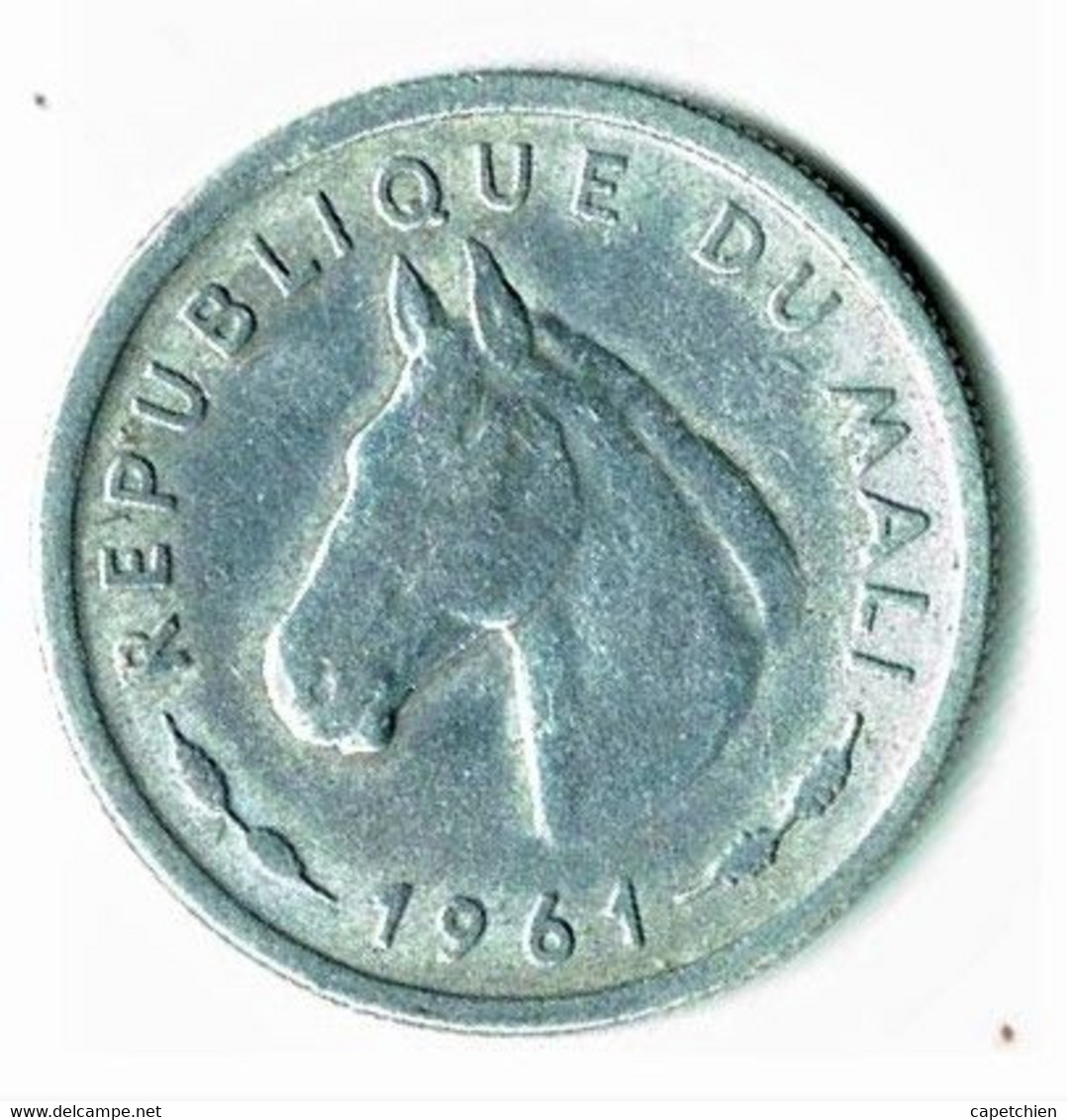 REPUBLIQUE DU MALI / 10 FRANCS MALIENS / 1961 / ALU - Mali (1962-1984)