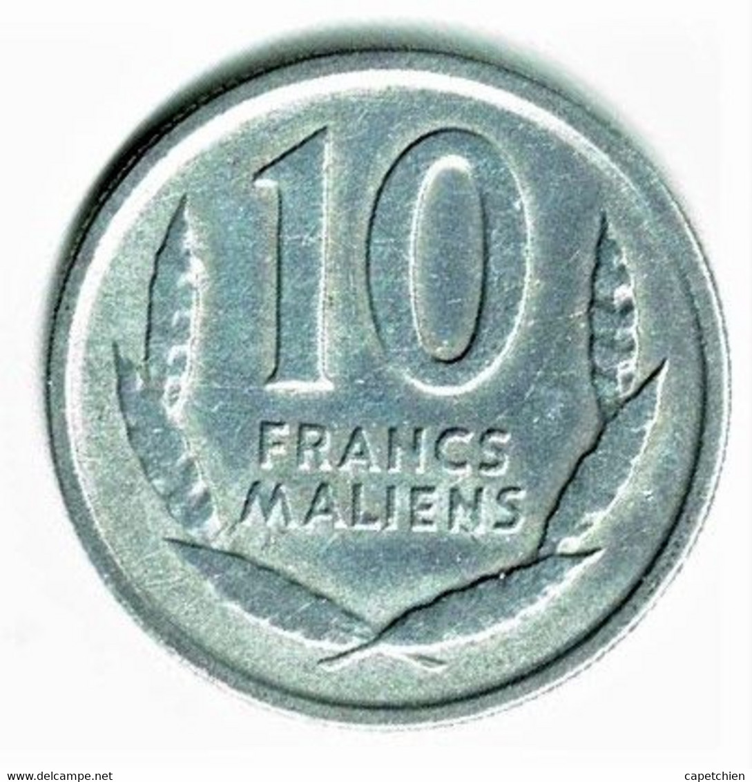 REPUBLIQUE DU MALI / 10 FRANCS MALIENS / 1961 / ALU - Mali (1962-1984)