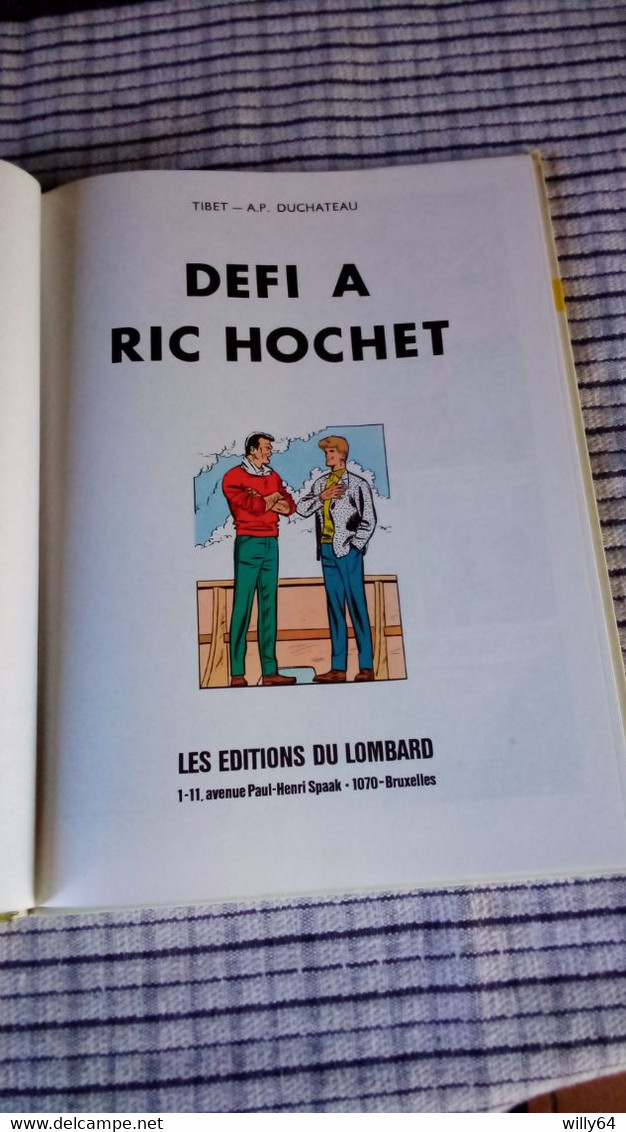 RIC HOCHET   " Défi à Ric Hochet  "  1983   T3   Lombard   Comme Neuve - Ric Hochet