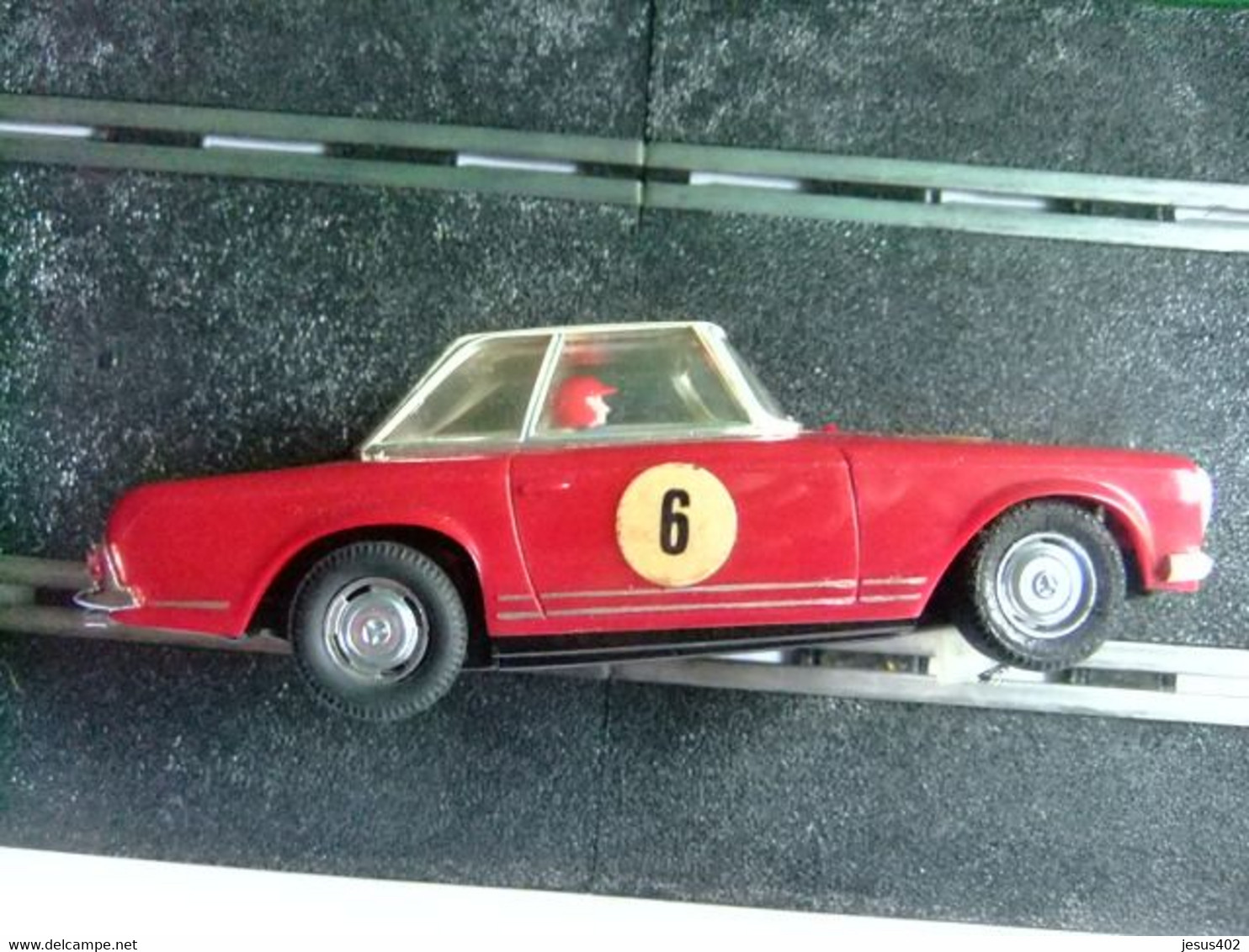 SCALEXTRIC EXIN MERCEDES 250 SL GRANATE  6 CON CAJA ORIGINAL - Escala 1:32