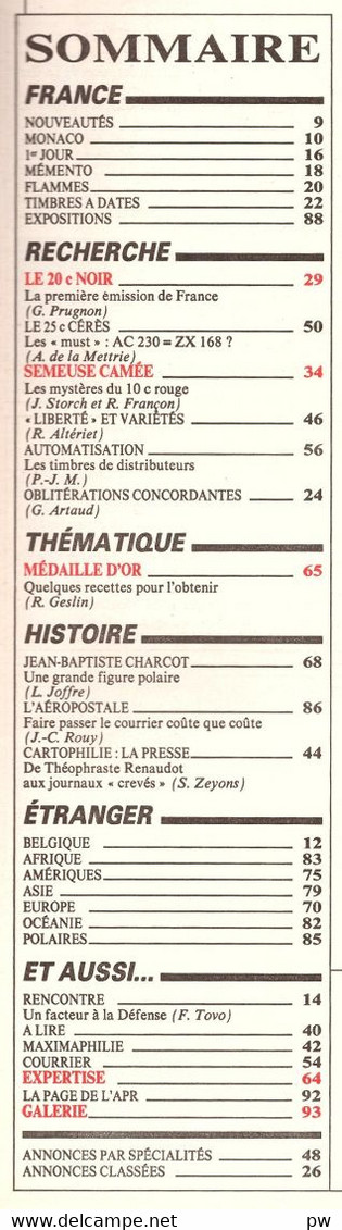 REVUE LE MONDE DES PHILATELISTES Année 1986 (n° 400). - Französisch (ab 1941)