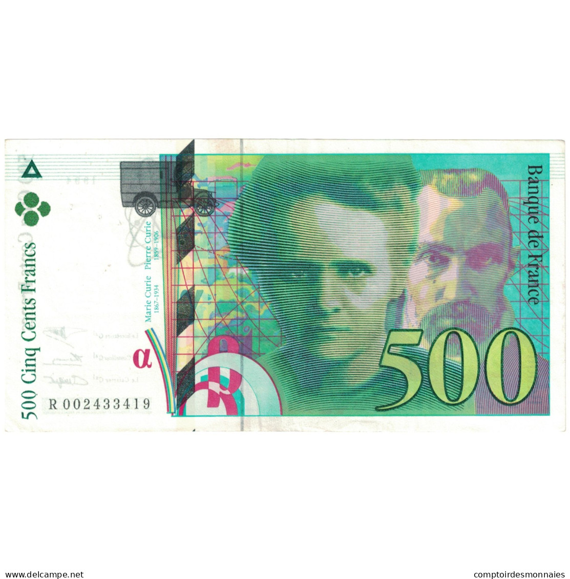 France, 500 Francs, 1994, R002433419, SUP, Fayette:76.1, KM:160a - 500 F 1994-2000 ''Pierre Et Marie Curie''