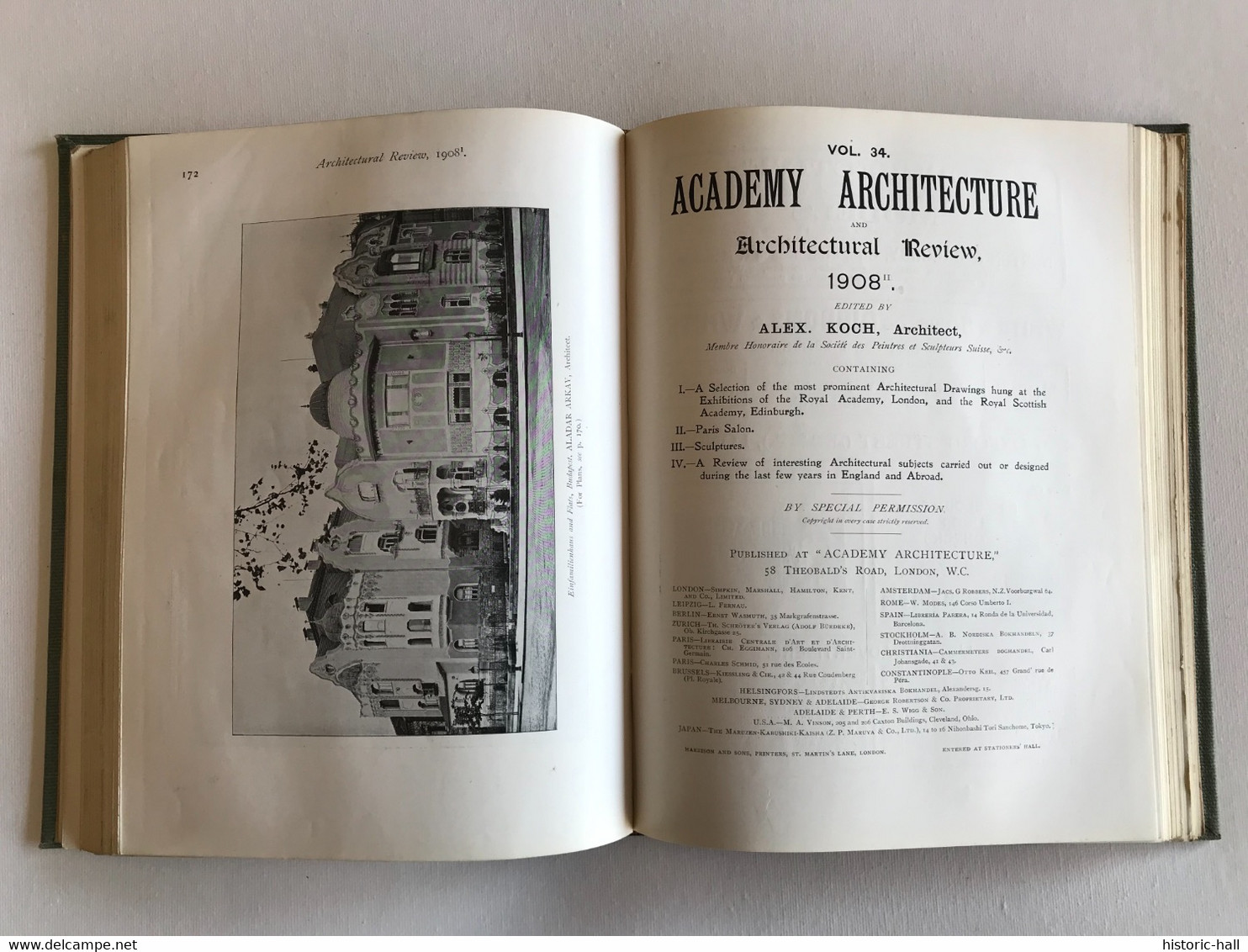 ACADEMY ARCHITECTURE & Architectural Review - vol 33 & 34 - 1908 - Alexander KOCH