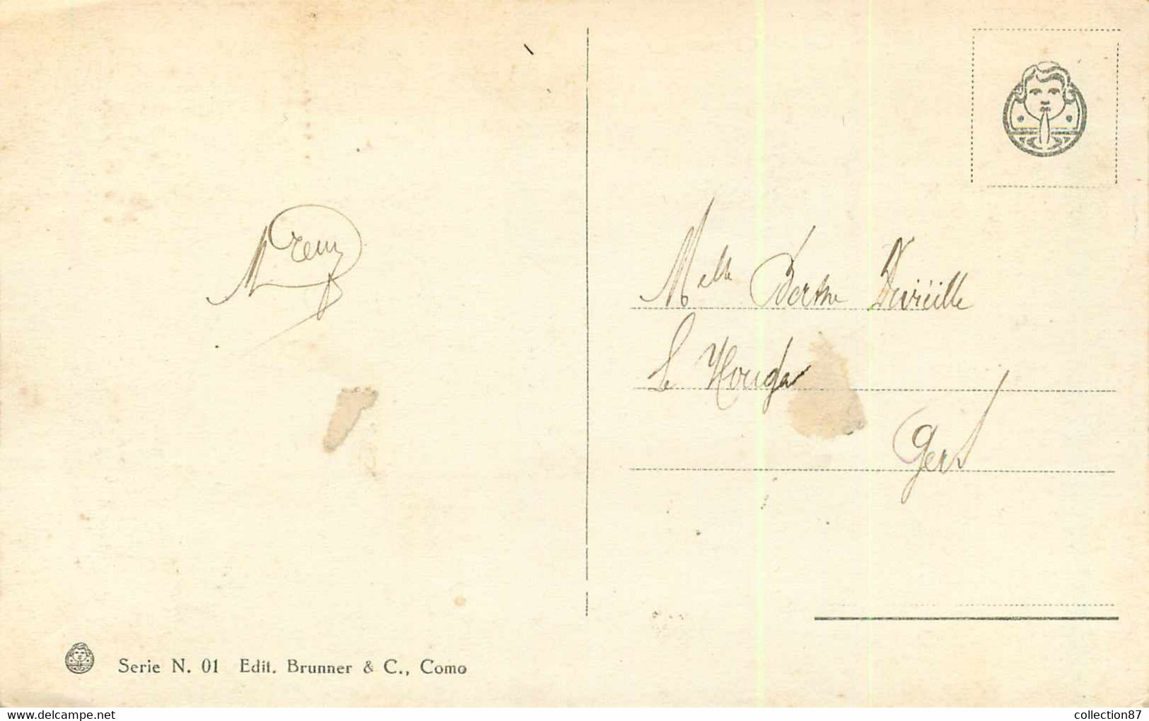 GRECE Ø < Carte Avec Timbre De CRETE Surchargé REVOLUTION 1922 - Bateau Voilier -- GREECE  GRECIA - Cartas & Documentos