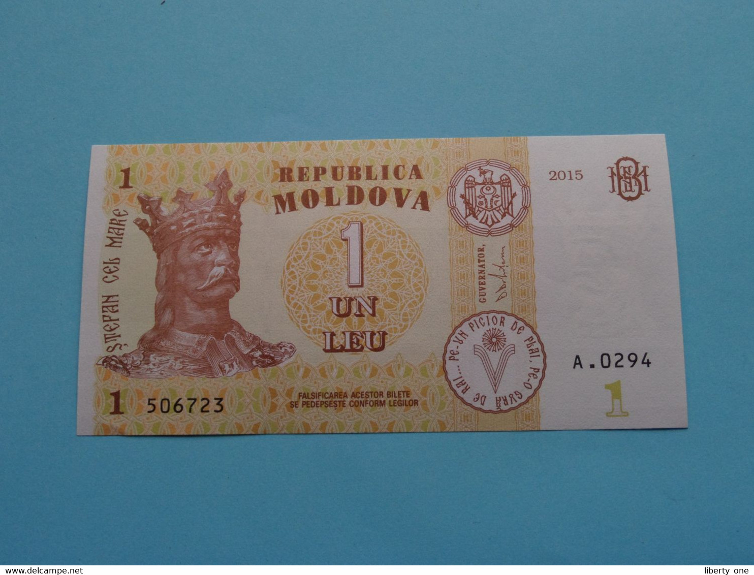 1 Un LEU ( Moldova ) 2015 ( For Grade, Please See SCANS ) UNC ! - Moldavie