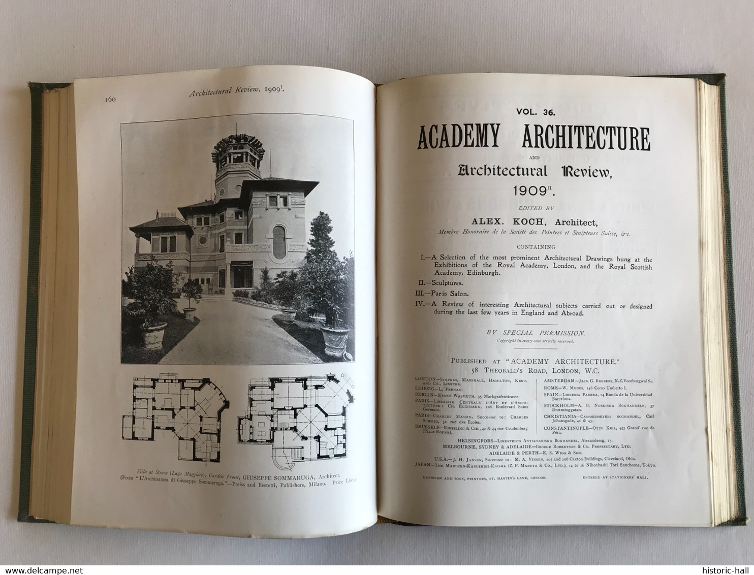 ACADEMY ARCHITECTURE & Architectural Review - vol 35 & 36 - 1909 - Alexander KOCH