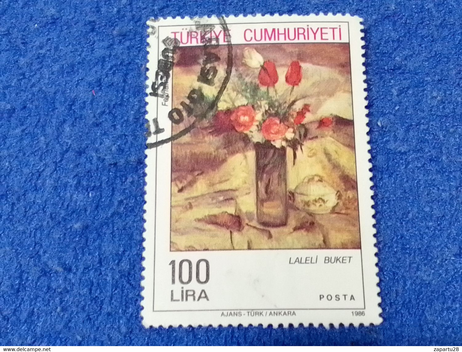 TÜRKEY--1980-90    100LİRA      DAMGALI - Used Stamps