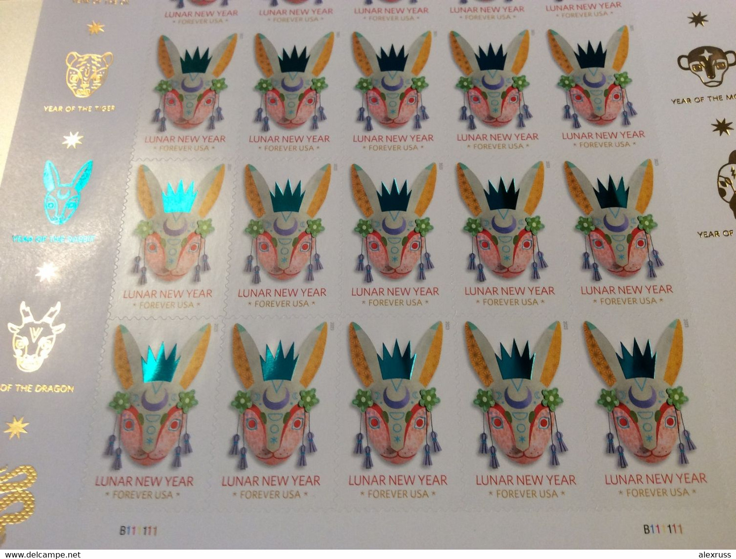 2023 Lunar New Year Series: Year Of The Rabbit, Sheet Of 20, 63c,Scott # 5744, VF MNH** - Hojas Completas