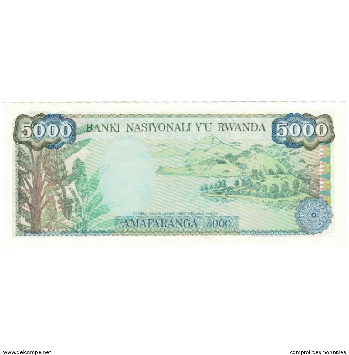 Billet, Rwanda, 5000 Francs, 1988, KM:22, NEUF - Rwanda