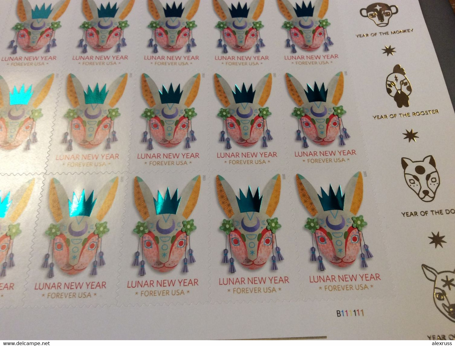 2023 Lunar New Year Series: Year Of The Rabbit, Sheet Of 20, 63c, Scott # 5744, VF MNH** - Nuovi