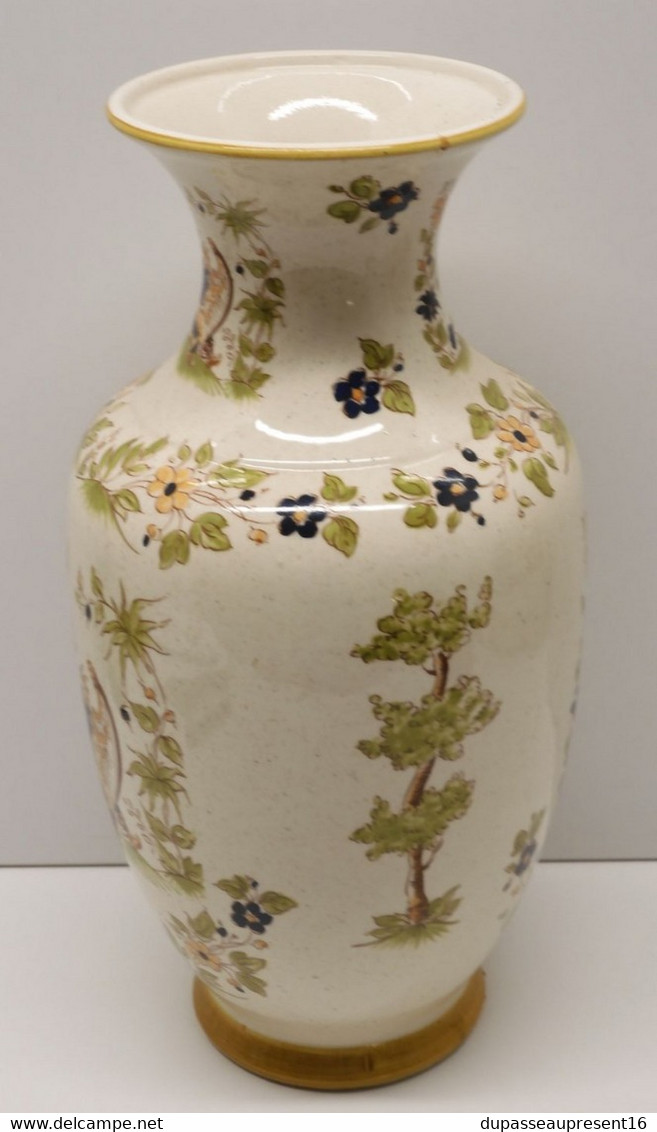 *GRAND VASE CERAMIQUE VIEUX MOUSTIERS REPRO XVIIIe COLLECTION DECO BOUQUETS   E - Moustiers (FRA)