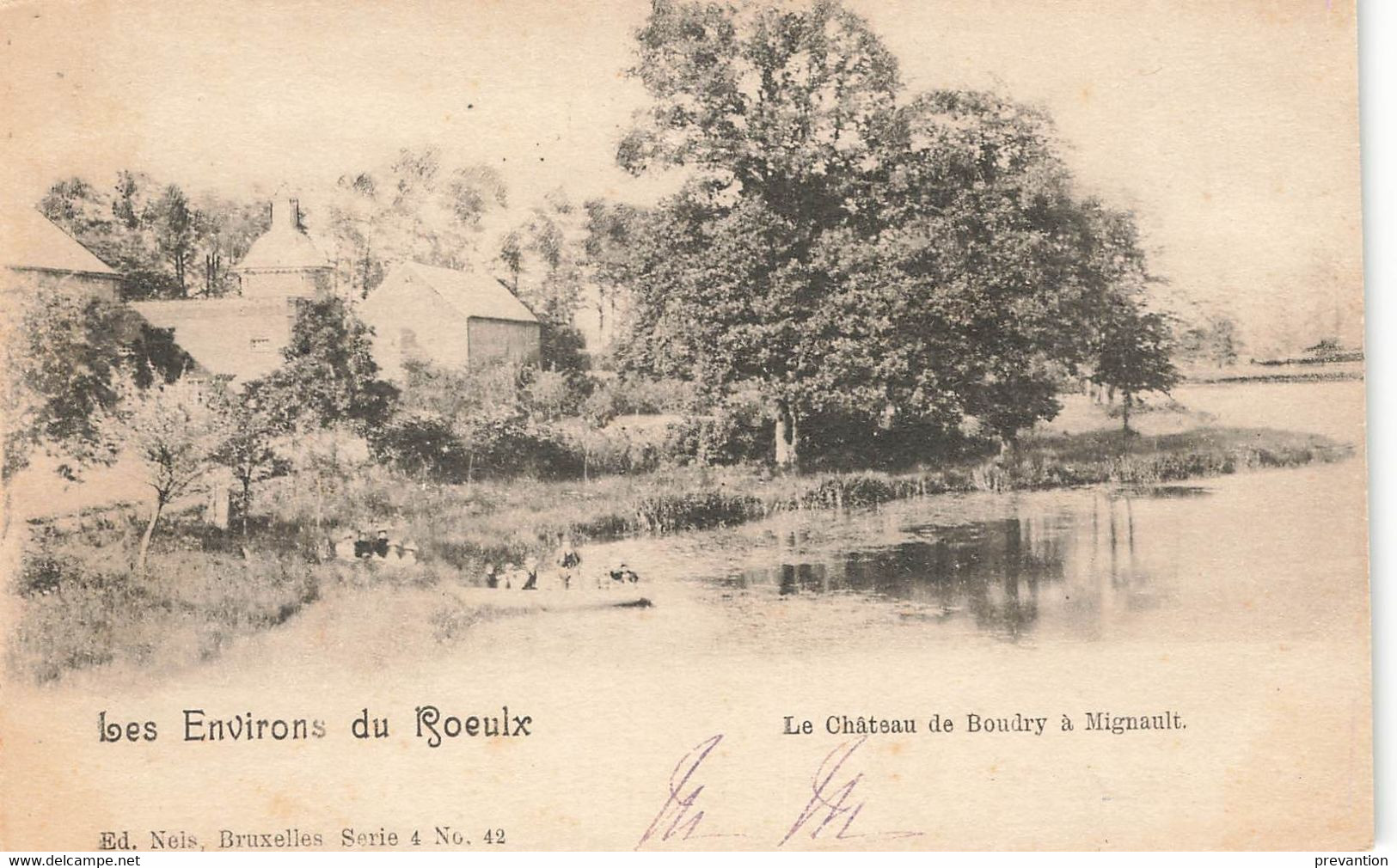 Les Environs Du ROEULX - Le Château De Boudry à MIGNAULT - Carte Circulé En 1901 - Le Roeulx