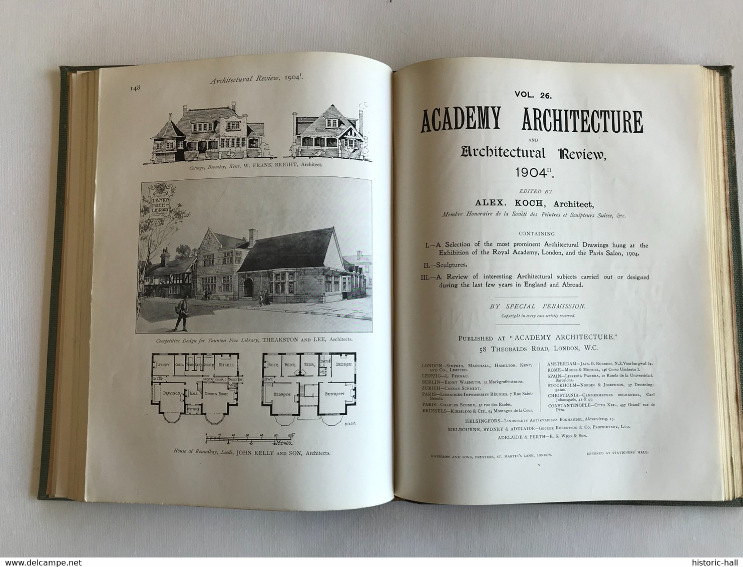 ACADEMY ARCHITECTURE & Architectural Review - vol 25 & 26 - 1904 - Alexander KOCH