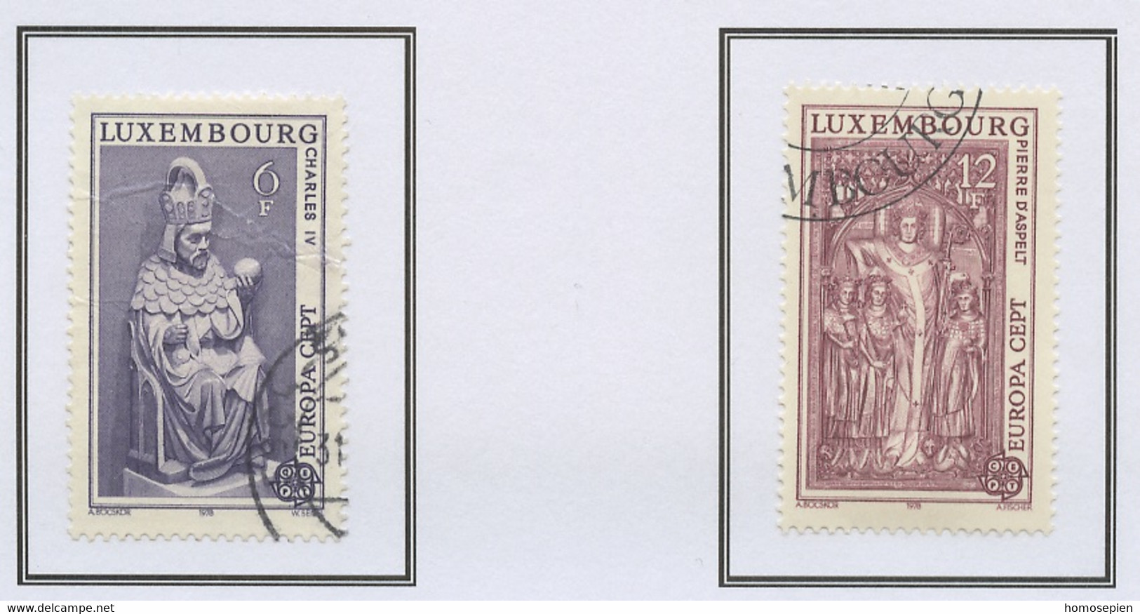 Luxembourg - Luxemburg 1978 Y&T N°917 à 918 - Michel N°967 à 968 (o) - EUROPA - Oblitérés