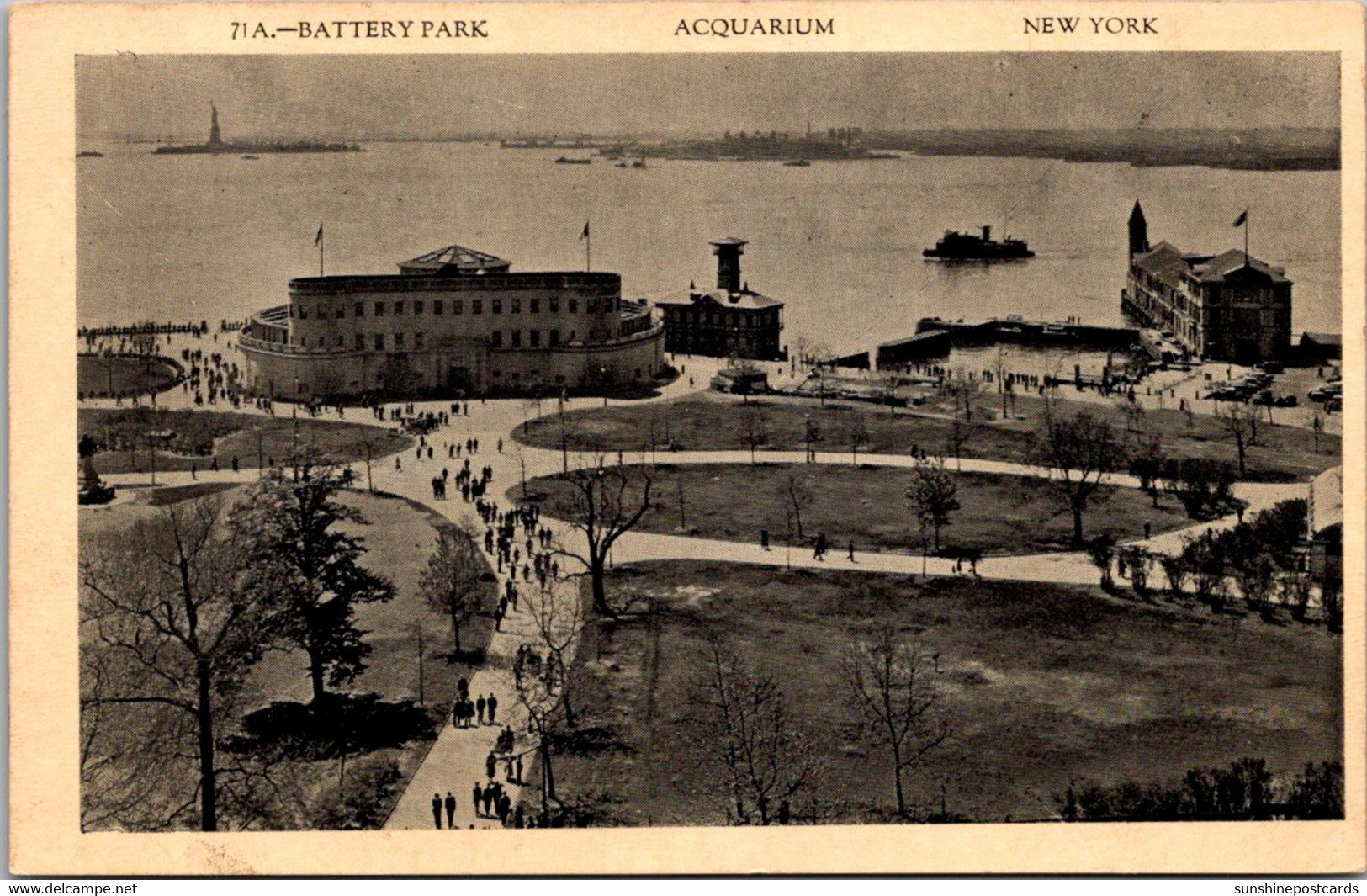 New York City Battery Park Showiing The Aquarium 1937 - Places & Squares