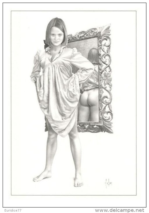 Aslan - Carte Postale érotique - Sexy Nude Nº 11 Charlotte, Limited Edition - Size: 15x10 Cm. Aprox. - Aslan