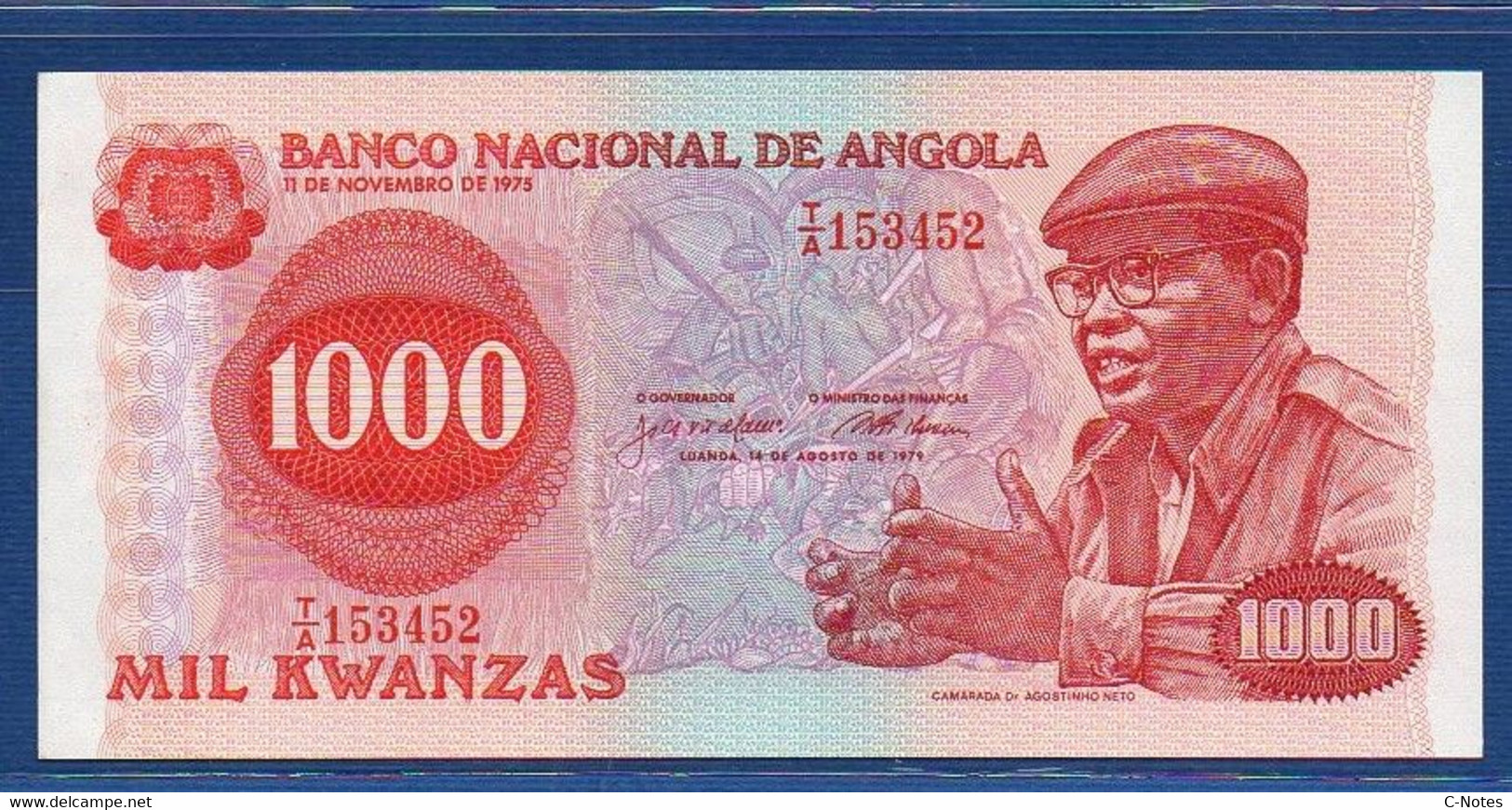 ANGOLA - P.117 – 1.000 1000 Kwanzas 1979 UNC-, Prefix T/A 153452 - Angola