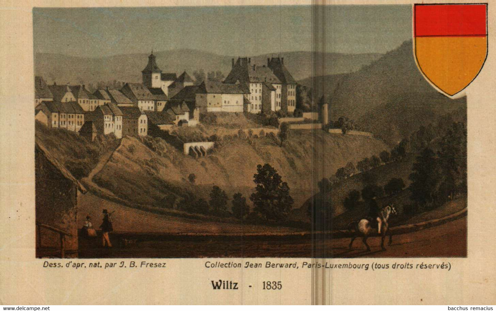 WILTZ - 1835 Dessin D'apr. J.B.Fresez - Wiltz
