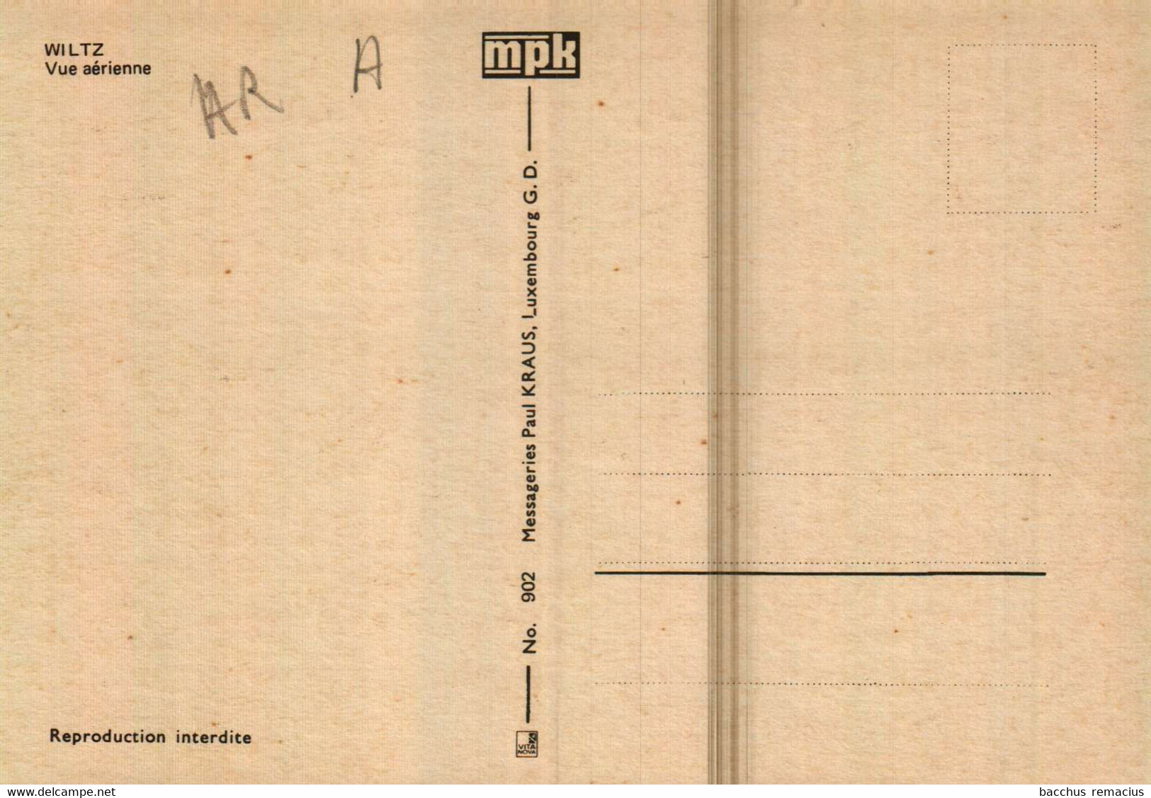 WILTZ  Vue Aérienne  Messageries Paul Kraus  Nr 902 - Wiltz