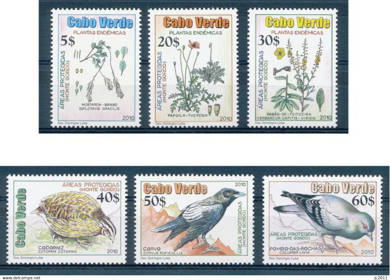 Cabo Verde - 2010 - Protected Areas / Monte Gordo - MNH - Cap Vert