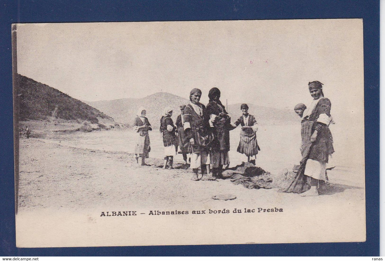 CPA Albanie Albania Lac Presba écrite - Albania