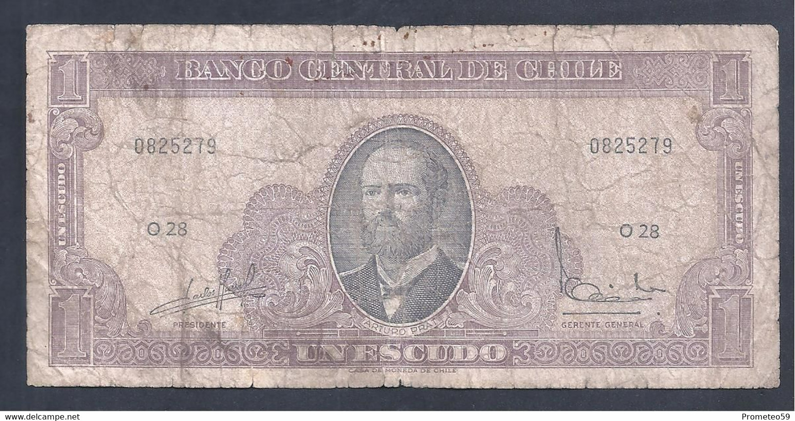 Chile – Billete Banknote De 1 Escudo – Año 1964 - Chile