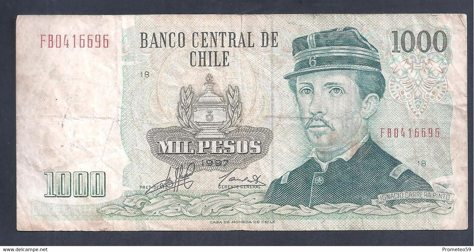 Chile – Billete Banknote De 1.000 Pesos – Año 1997 - Cile