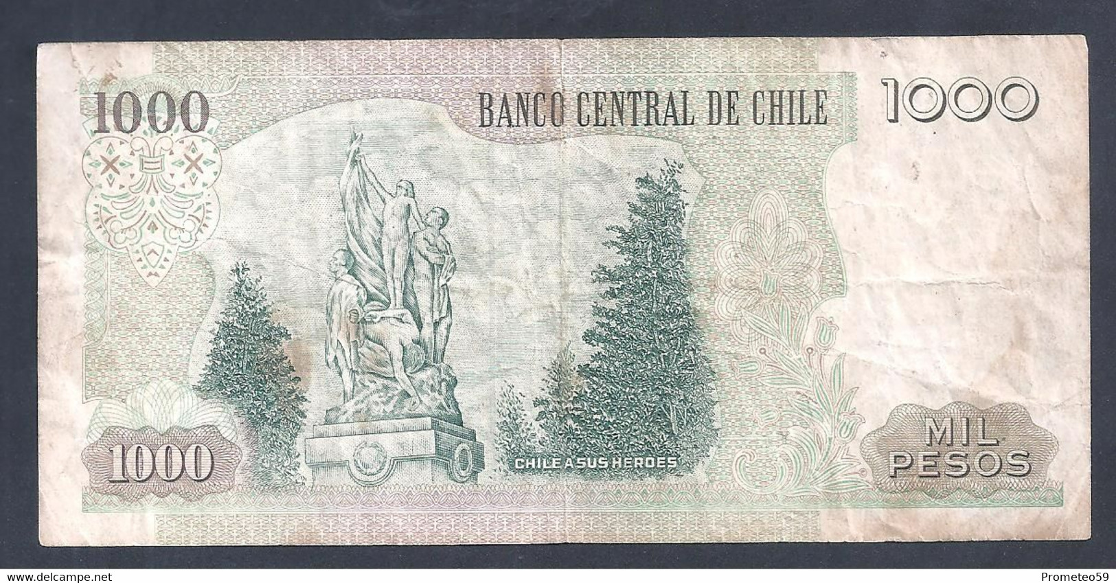 Chile – Billete Banknote De 1.000 Pesos – Año 1997 - Chili