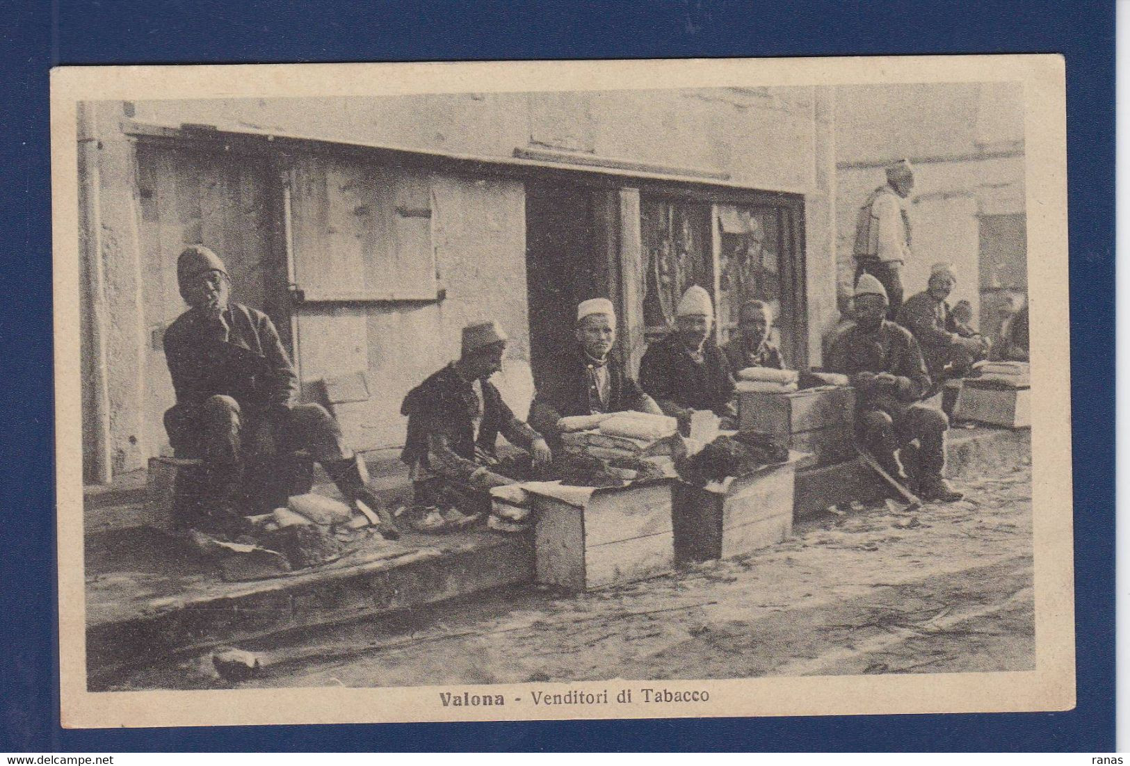 CPA Albanie Albania VALONA écrite Métier Tabac - Albanie