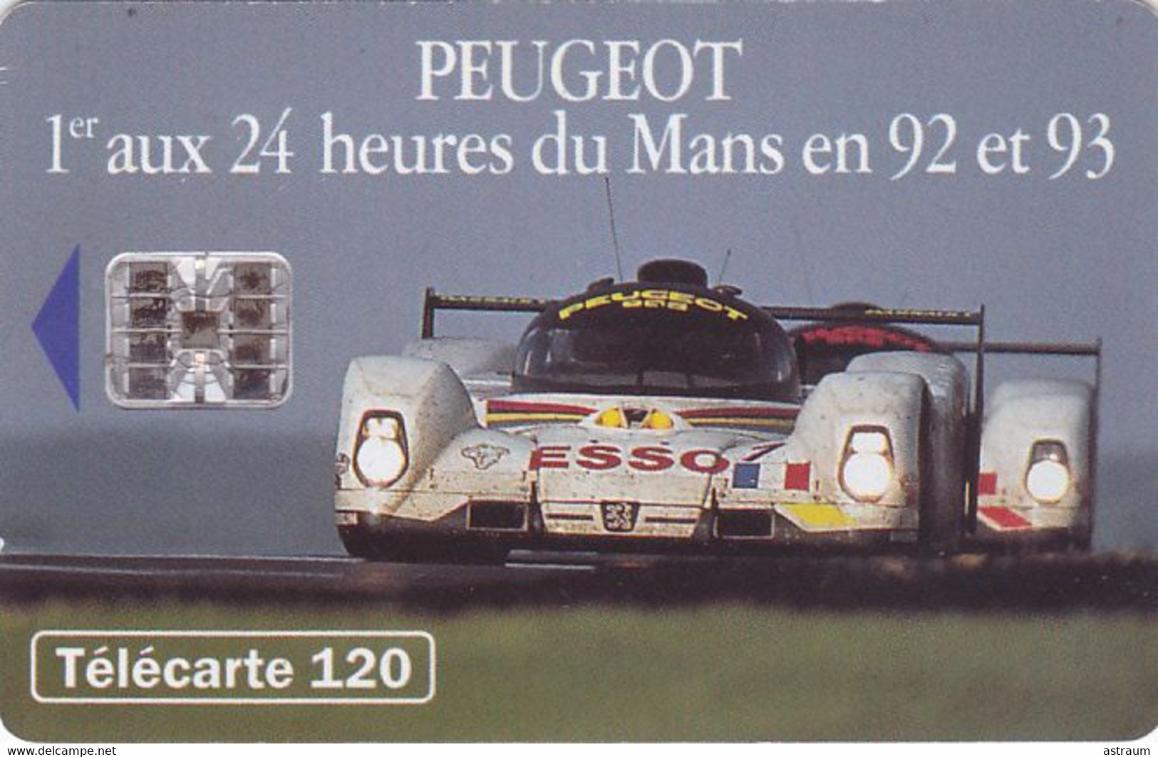 Telecarte Variété - F 398 V1  - Peugeot 24 H Du Mans  - ( N° Décalé Et Rouge ) - Variétés