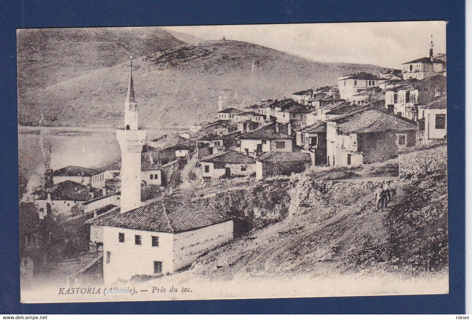 CPA Albanie Albania Kastoria écrite - Albanie