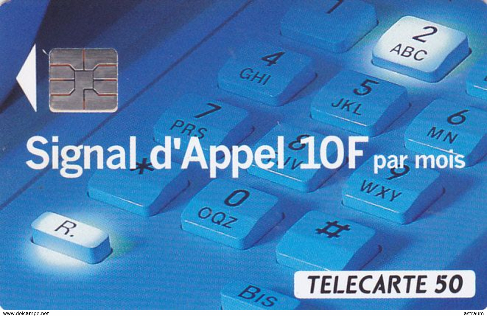 Telecarte Variété - F 421 - Signal D'appel  - ( Petit Declage De La Puce ) - Variëteiten