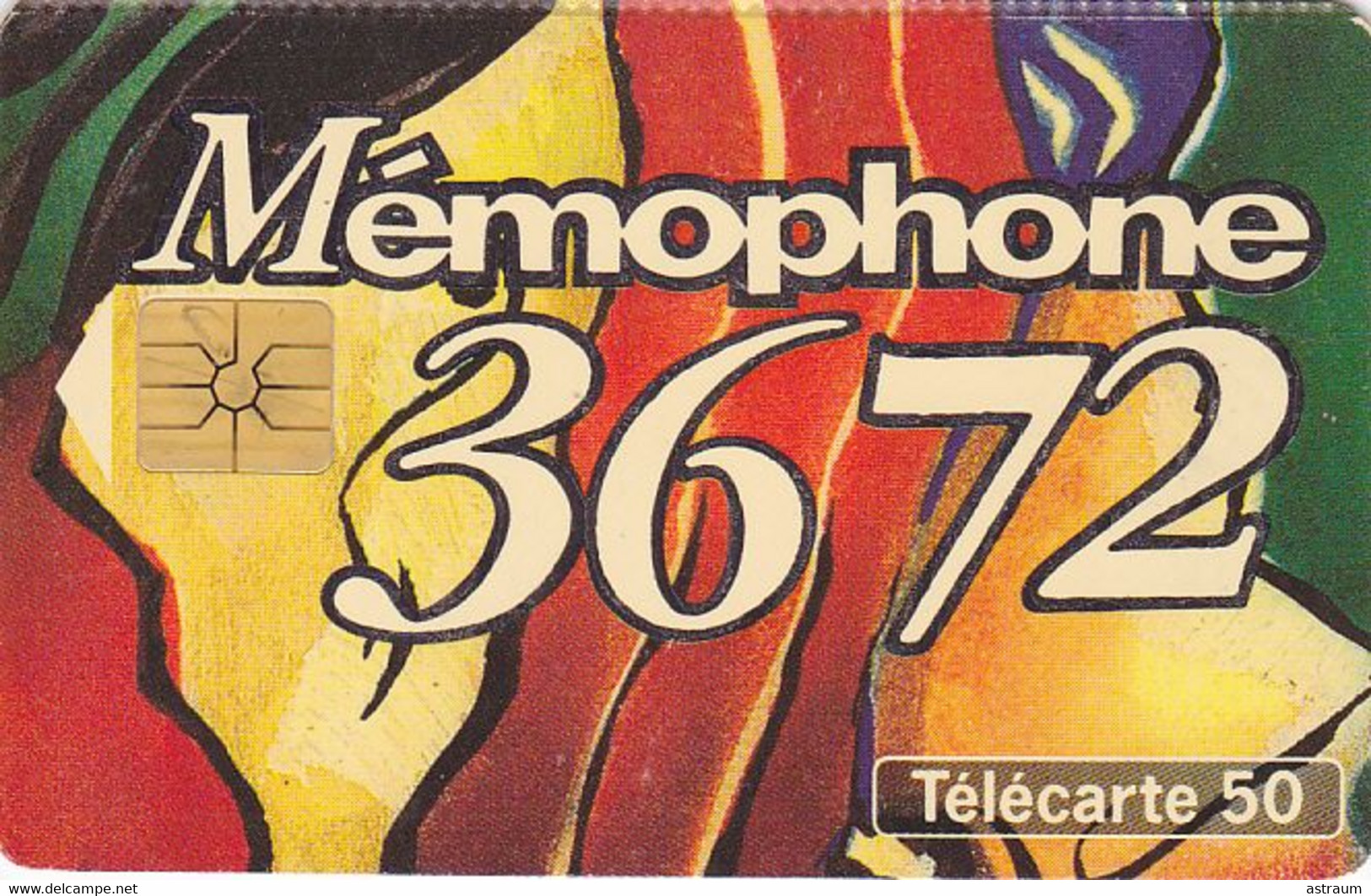 Telecarte Variété - F 427 B - Memophone  - ( Dentelée En Haut ) - Varietà