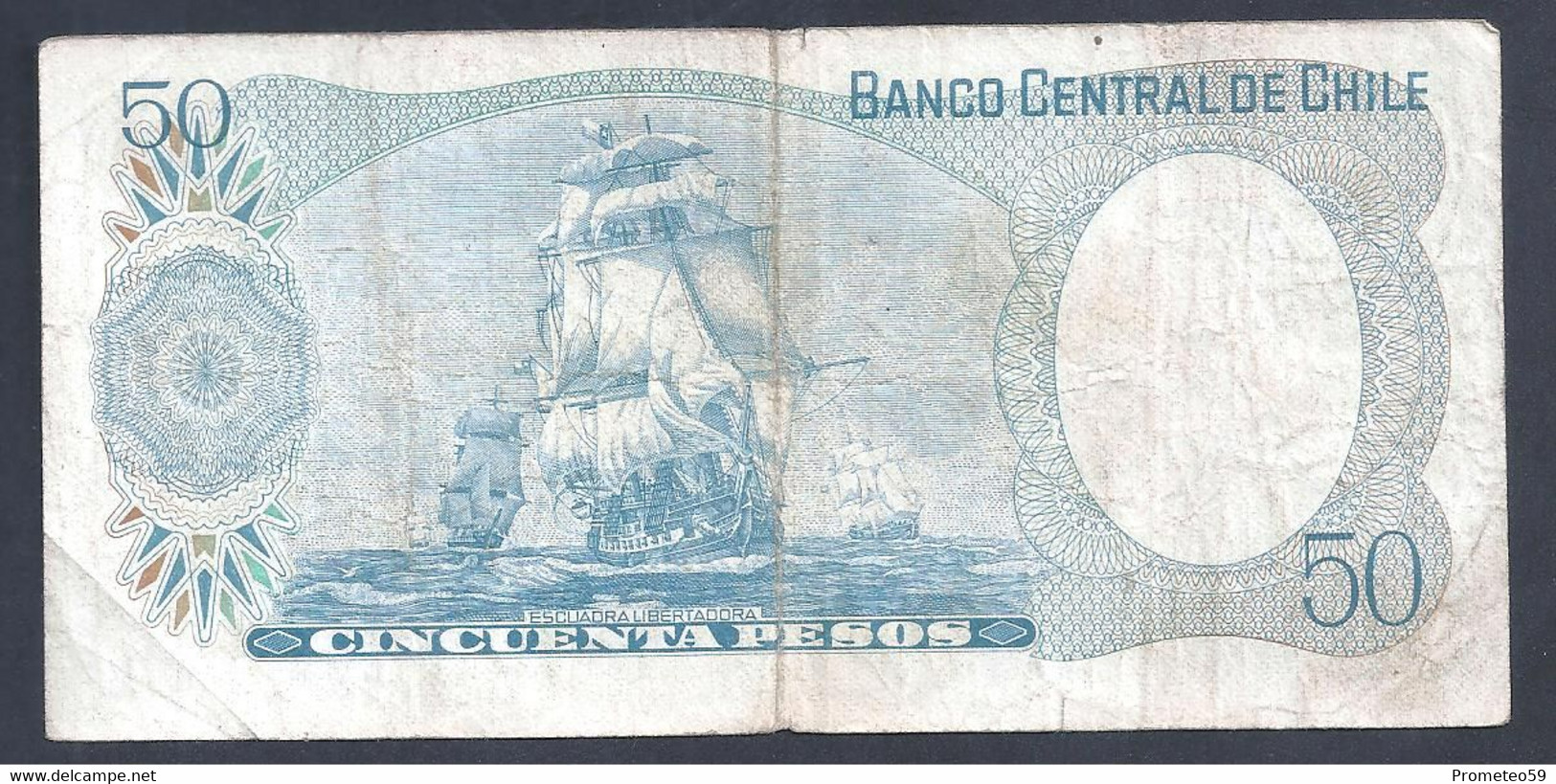 Chile – Billete Banknote De 50 Pesos – Año 1975/81 - Chili