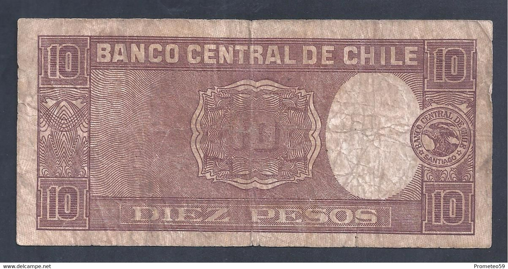 Chile – Billete Banknote De 10 Pesos / Un Condor – Año 1946 - Chile