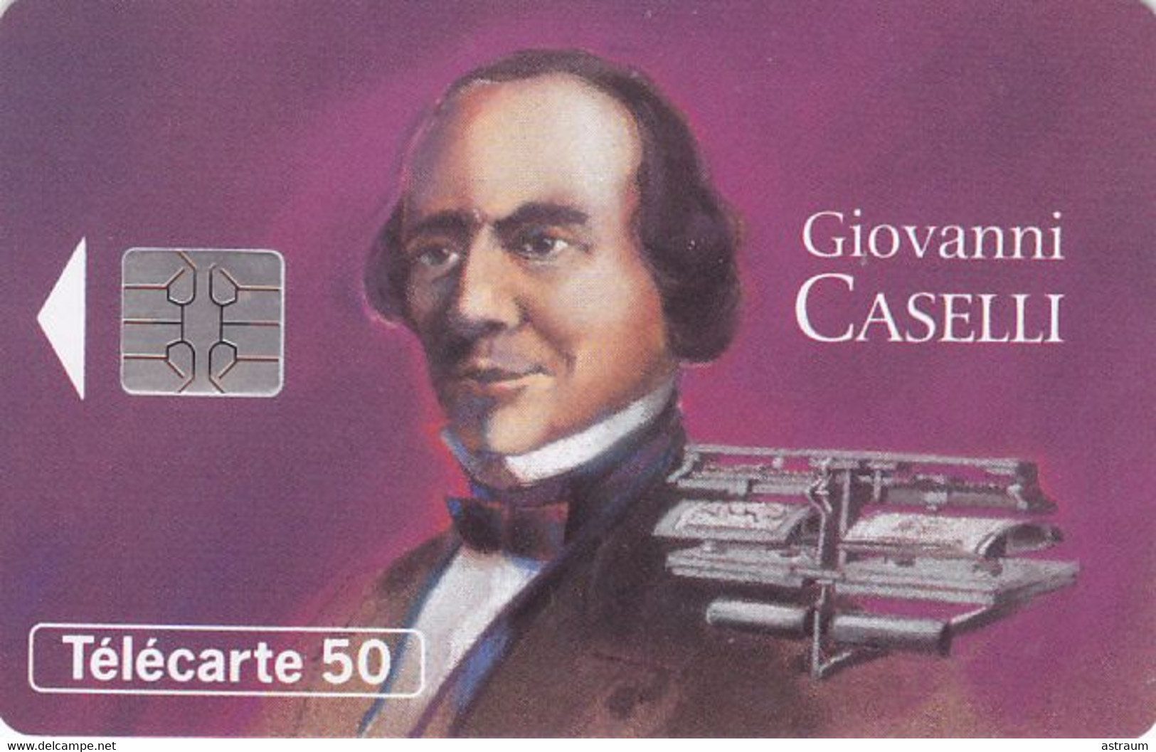 Telecarte Variété - F 451 Ca - Giovanni Caselli  - ( 8 Chiffres + N°ondulé ) - Fehldrucke